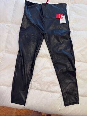 SPANX Faux Leather Leggings - Black